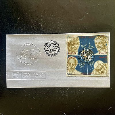 Envelope Comemorativo com Carimbo e Selo - Paz e Fraternidade - 1998 - EPD057 - ref.2668