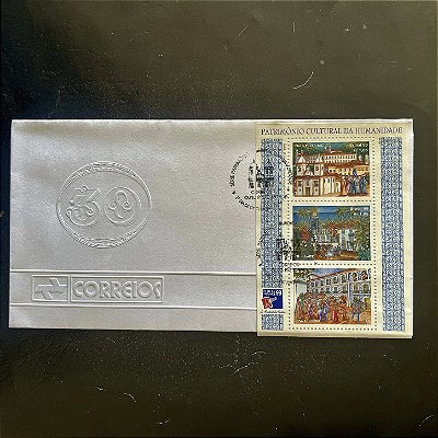 Envelope Comemorativo com Carimbo e Selo - Patrimonio Cultural da Humanidade - 1999 - EPD071 - ref.2672