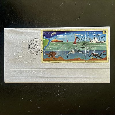 Envelope Comemorativo com Carimbo e Selo - Programa Revizee e Proarquipelago - 1999 - EPD063 - ref.2679