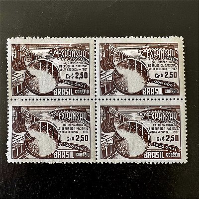Quadra de Selos Comemorativos do Brasil - 2a. Expansão da Companhia Siderurgica Nacional de Volta Redonda - 1957 - Novo - ref.2684