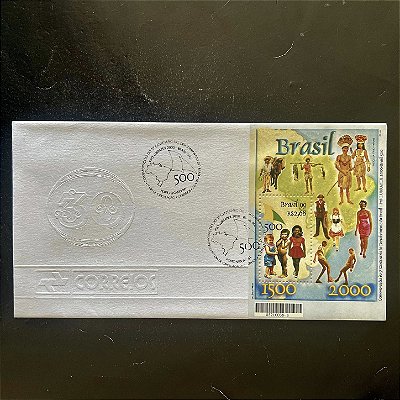 Envelope Comemorativo com Carimbo e Selo - 5o.Centenário do Descobrimento do Brasil - 1999 - EPD068 - ref.2694