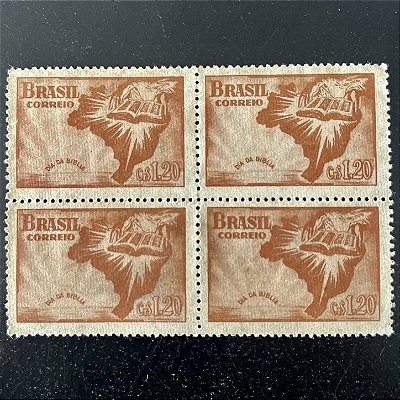 Quadra de Selos Comemorativos do Brasil - Dia da Biblia - 1951 - Novos - ref.2817