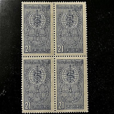 Quadra de Selos Comemorativos do Brasil - IV Colóquio Internacionald e Estudos Luso-Brasileiro - 1959 - Novos - ref.2781