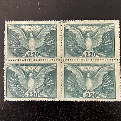 Quadra de Selos Comemorativos do Brasil - Conferencia Interamericana para Manutenção da Paz e Segurança - 1947 - Novos - ref.2829