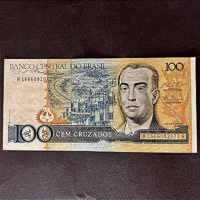 Cédula do Brasil - 100 Cruzados - Juscelino Kubitschek - FE - ref.2988