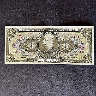 Cédula do Brasil - 5 Cruzeiros - Barão do Rio Branco - Mbc - ref.2996
