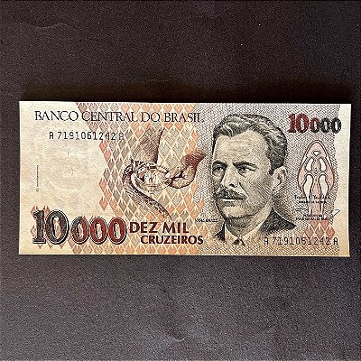 Cédula do Brasil -10.000 Cruzeiros - Vital Brazil - FE - ref.2997