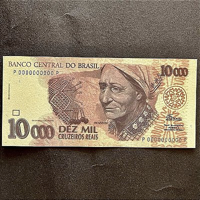 Cédula do Brasil - 10.000 Cruzeiros Reais - Rendeira - Cedula Fantasia - ref.3014