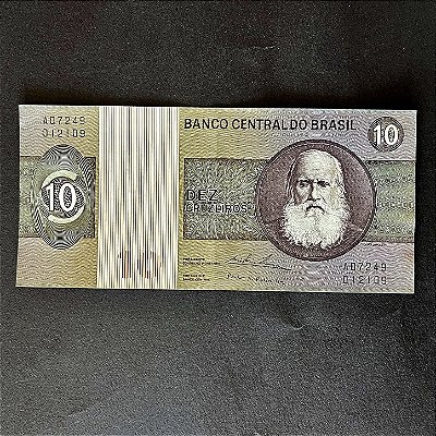 Cédula do Brasil - 10 Cruzeiros - D.Pedro II - FE - ref.3017