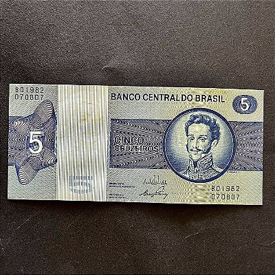 Cédula do Brasil 5 Cruzeiros - D.Pedro I - Mbc - ref.3029
