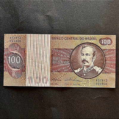 Cédula do Brasil - 100 Cruzeiros - Floriano Peixoto - FE - ref.3033