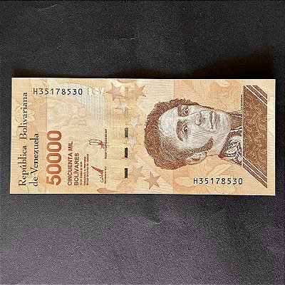 Cédula Estrangeira - Republica Bolivariana de Venezuela - 50.000 Bolivares - FE - ref.3037
