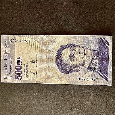 Cédula Estrangeira - Republica Bolivariana de Venezuela - 500 Mil Bolivares - FE - ref.3042