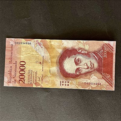 Cédula Estrangeira - Republica Bolivariana de Venezuela - 20.000 Mil Bolivares - FE - ref.3045