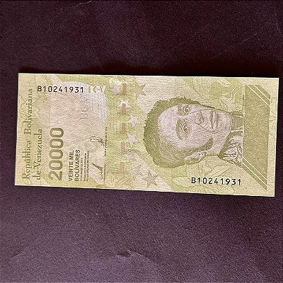 Cédula Estrangeira - Republica Bolivariana de Venezuela - 20.000 Mil Bolivares - FE - ref.3046