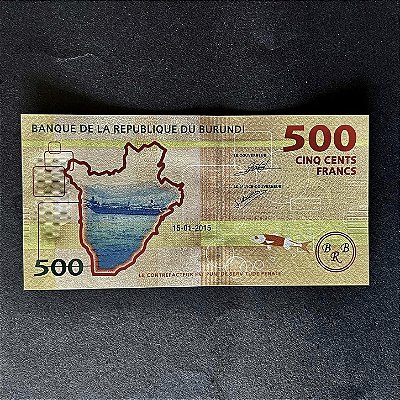 Cédula Estrangeira - 500 Francos - Banque de La Republique du Burundi - FE - ref.3064