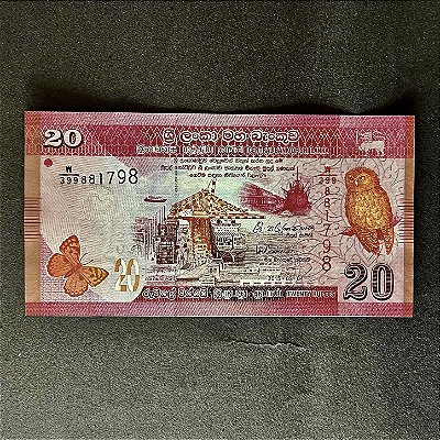 Cédula Estrangeira -20 Rupias do Sri Lanka - FE - ref.3065