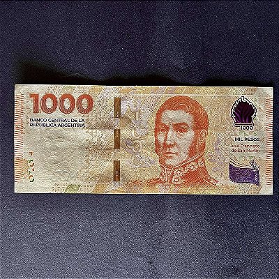 Cédula Estrangeira - 1.000 Pesos - Banco Central de La Republica Argentina - FE - ref.3067