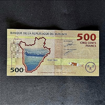 Cédula Estrangeira -500 Francos - Banque de La Republique du Burundi - FE - ref.3068
