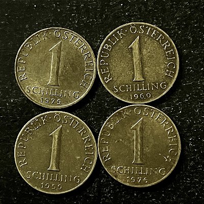 04 Moedas Estrangeiras - Austria - 1979-1960-1976-1959 - Mbc - ref.3201