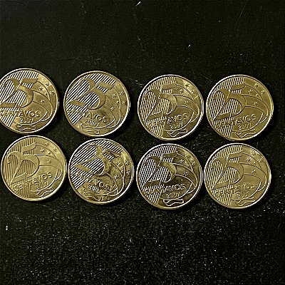 06 Moedas do Brasil - 25 Centavos - 2007 - FC - Aço com Latão - ref.3241
