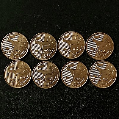 08 Moedas do Brasil - 5 Centavos - 2009 - FC - Aço com Cobre - ref.3247
