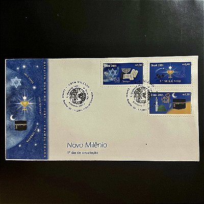 Envelope Comemorativo com Carimbo e Selo - Escotismo - 2001 - Novo Milenio - 2001 - FDC699 - ref.3290