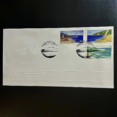 Envelope Comemorativo com Carimbo e Selo - Praias Brasileiras - 2001 - EPD139 - ref.3294