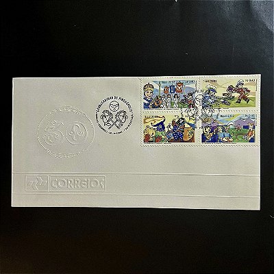 Envelope Comemorativo com Carimbo e Selo - Cavalhadinha de Pirenópolis - 2002 - EPD170- ref.3300