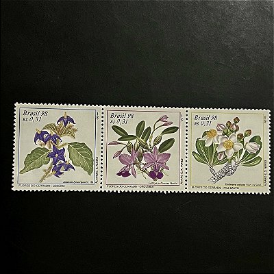 Série de Selos do Brasil - Flores do Cerrado - 1998 - Mint - ref.3363