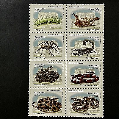 Série de Selos do Brasil - Centenário do Instituto Butantan - 2001 - Mint - ref.3366