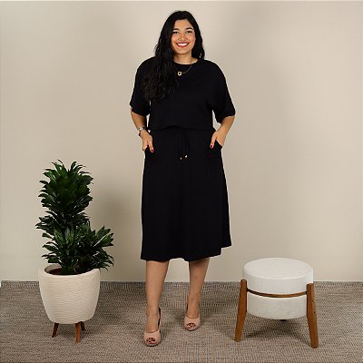 Conjunto Feminino Viscolycra Moda Evangélica Plus Size Saia Midi e Blusa Manga Curta