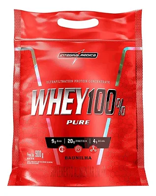 100% Whey Protein 900g REFIL - BAUNILHA - PROMOÇÃO