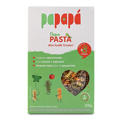 PapaPasta Papapá Mini Fusilli Tricolori - 200g