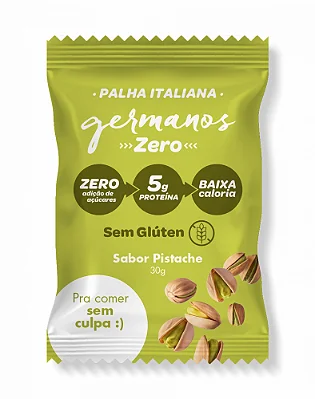 Palha Italiana Proteica Germanos Sabor Pistache