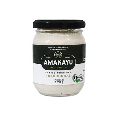 Queijo Cremoso Vegano Orgânico Amakayu Tradicional 170G