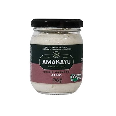 Queijo Vegano Orgânico Cremoso Alho Amakayu 170g