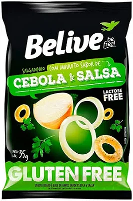 Snack de Arroz Sabor Cebola e Salsa Belive 35g