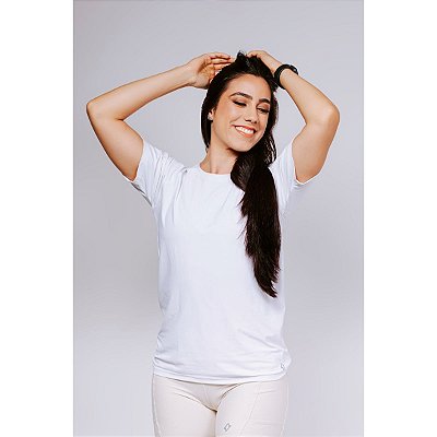 Camiseta Térmica Fitness Raglan Branca