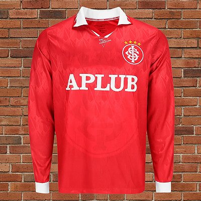Camiseta Internacional 1996 Vermelha Longa
