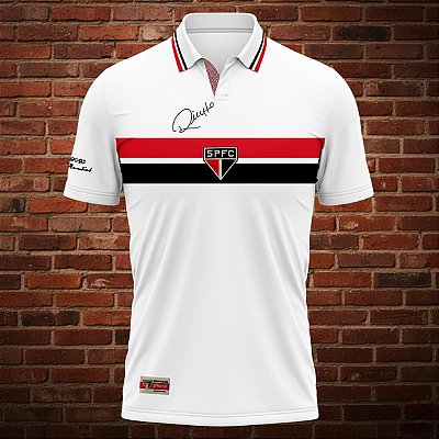 Camiseta Autografada Dinho São Paulo Retrô 1992-93 Bicampeão do Mundo