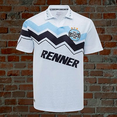 Camiseta Grêmio Libertadores 1995 Branca Manga Curta