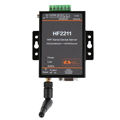 Conversor Modbus Ethernet / Wi-Fi para Serial RS232/422/485 (Serial Server)