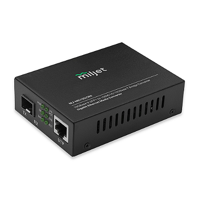 Conversor de Fibra com SLOT SFP + e 01 Porta RJ45 Giga