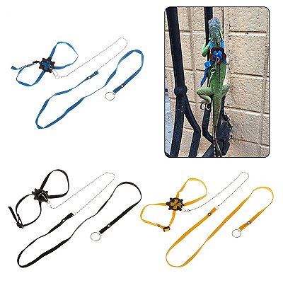 Arnês para répteis para animais de estimação, coleira ajustada de tartaruga,