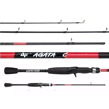 Vara Carretilha Albatroz Ágata 2 Partes Carbono 1,50m 6-12lb