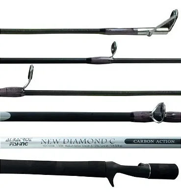 Vara De Carretilha Carbono Albatroz New Diamond 1,50m