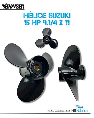 Hélice Motor Popa Suzuki 15 Hp 9 1/4 X 11 - Medida Original