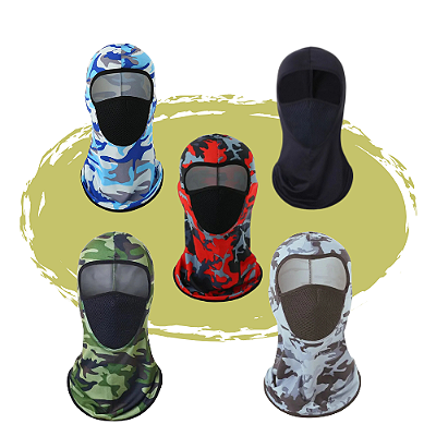 Bandana Mascara De Pesca Balaclava Respirador Proteção Uv50+