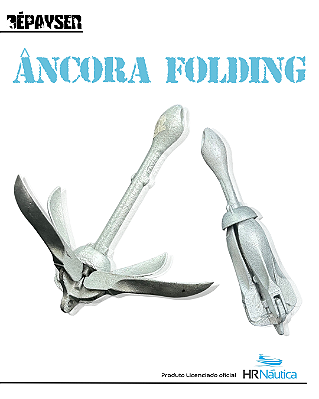 Ancora Folding Galv Fogo 1,5kg Jet Ski Caiaque Barcos Lancha